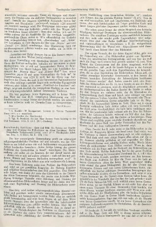 661-663 [Rezension] Bernhardt, Karl-Heinz, Gott und Bild