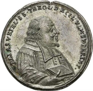 Medaille auf Elias Veiel aus dem Jahr 1700