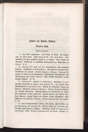 Inhalt des fünften Bandes.
