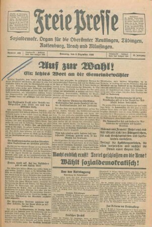 Freie Presse 1928 (Nr. 289). Tagesausgabe und "Zweites Blatt"