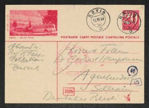 Brief von Robert Faesi und Jenny Faesi an Gerhart Hauptmann und Margarete Hauptmann