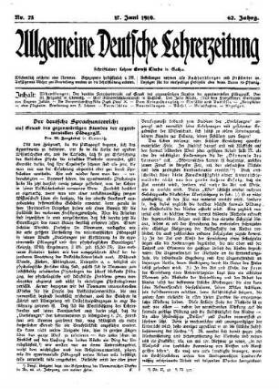Der deutsche Sprachunterricht auf Grund des gegenwärtigen Standes der experimentellen Pädagogik