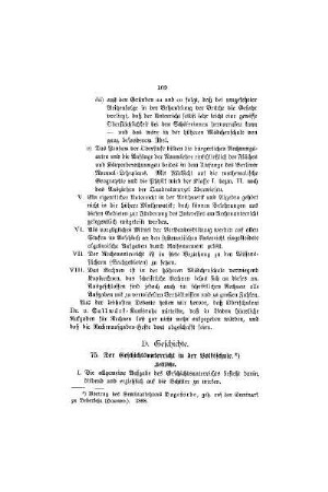 Der Geschichtsunterricht in der Volksschule