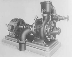 Einstufige Hochdruckzentrifugalpumpe mit direktem Antrieb (Bopp und Reuther) : Technikgeschichte | Maschinenbau | Hebezeuge | Pumpen, Ventilatoren, Kompressoren