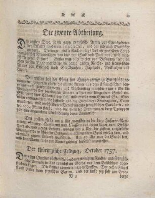 Der thüringische Feldzug, October 1757