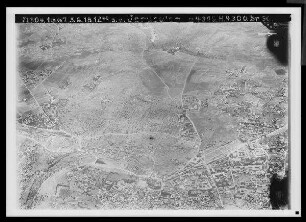B. Jerusalem, Teilbilder der Stadt mit weiterem Vorgelände: Birket es-Sultan, Bahnhof, Aussätzigenheim "Jesus-Hilfe", Kreuzkloster