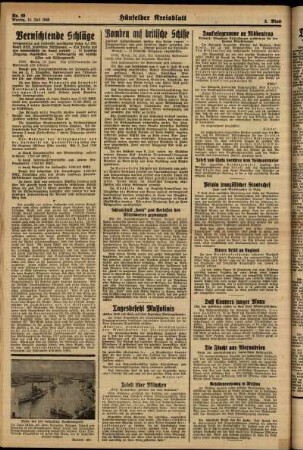Zweite Ausgabe vom Montag, den 15. Juli 1940.