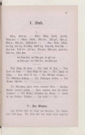 V. Stufe