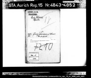 Die Meisterprüfung des Nagelschmieds Friedrich Spormann in Weener