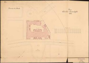 Stadthaus Schinkelwettbewerb 1898: Lageplan 1:500