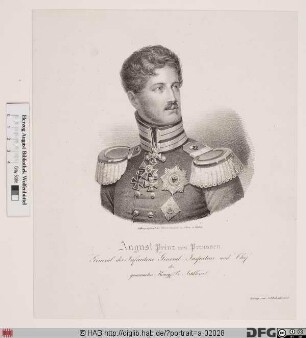 Bildnis August (Friedrich Wilhelm Heinrich), Prinz von Preußen
