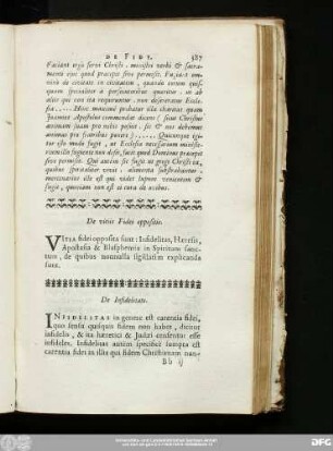 De vitiis Fidei oppositis.