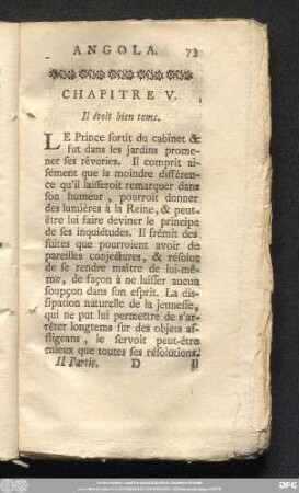 Chapitre V. Il étoit bien tems.
