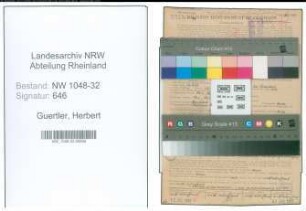 Entnazifizierung Herbert Guertler , geb. 22.10.1894 (Angestellter)