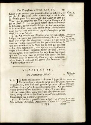Chapitre VIII. Des Propositions Frivoles