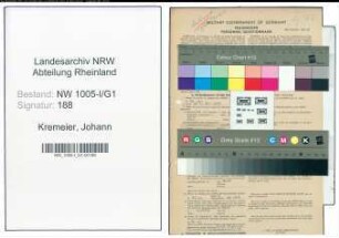 Entnazifizierung Johann Kremeier , geb. 26.02.1894 (Beamter)