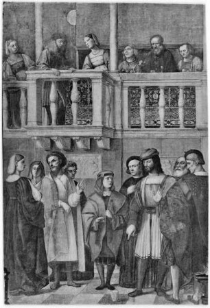 Darstellungen aus dem Leben des heiligen Antonius — Das Becher-Wunder