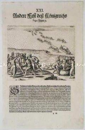 Andere Feste des Königreiches Pegu - Tafel 67 aus de Bry, India II