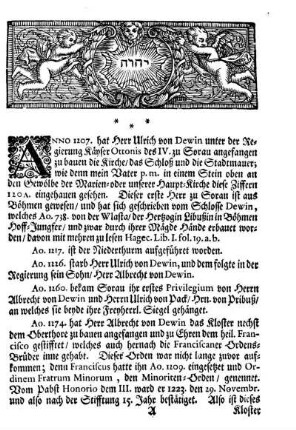 Wahrhafftige Geschicht der berühmten Stadt Sorau.