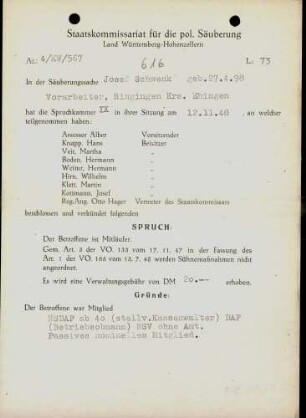 Schwenk, Josef