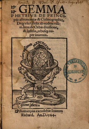 De principiis astronomiae & cosmographiae deque usu blobi ab eodem editi