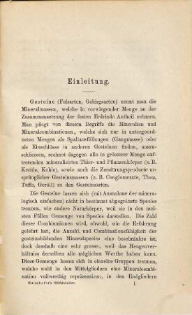 Hülfstabellen zur Bestimmung der Gesteine (Gebirgsarten) : mit Berücksichtigung ihres chemischen Verhaltens