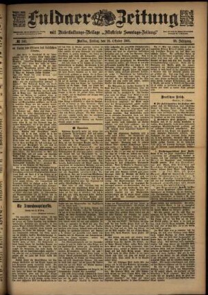 Ausgabe vom Freitag, den 18. Oktober 1901.