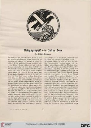 Kriegsgraphik von Julius Diez