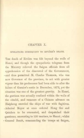 Chapter X. Operations subsequent to Rivière's death