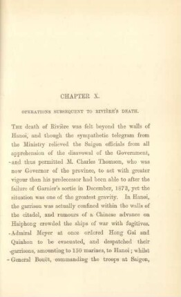 Chapter X. Operations subsequent to Rivière's death