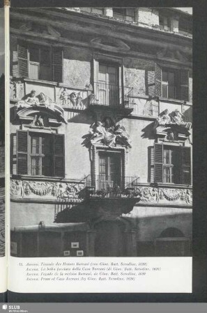 Ascona. Fassade des Hauses Borrani (von Giov. Batt. Serodine, 1620)