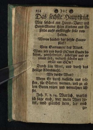 Das sechste Hauptstück