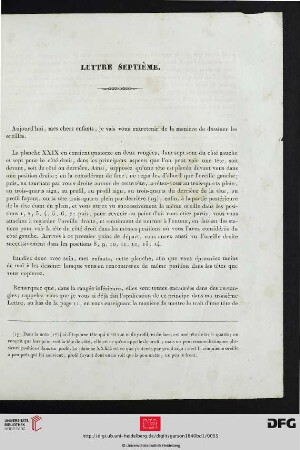 Lettre Septième