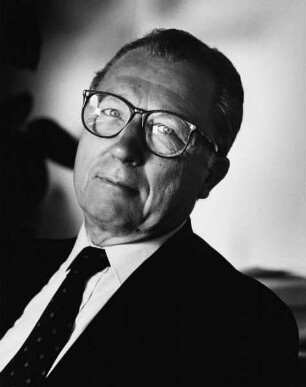 Jacques Delors (geb. 1925; Politiker, 1985-1994 Präsident der EG-Kommission). Brüssel, 1992