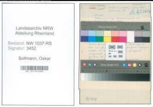 Entnazifizierung Oskar Sollmann , geb. 18.06.1896 ()