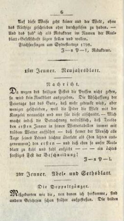 2ter Jenner. Abel- und Sethsblatt