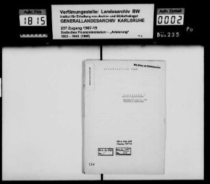 Brückheimer, Samuel, Handelsmann Eubigheim Käufer: Alois Merkert, Bauer, Eheleute Eubigheim Lagerbuch-Nr. 124 Eubigheim