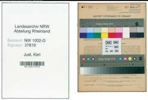 Entnazifizierung Karl Just, geb. 22.05.1907 (Schuhmacher)