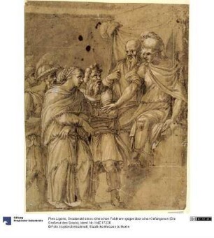Gnadenakt eines römischen Feldherrn gegenüber einer Gefangenen (Die Großmut des Scipio)