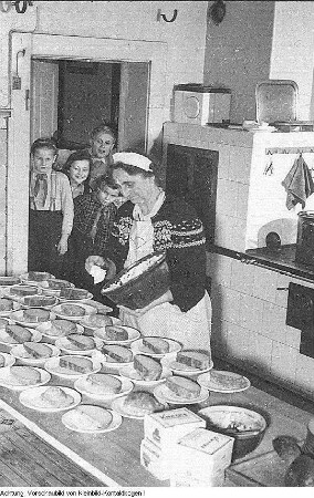 Dresden, Wachwitz. Kinderheim Wachwitz, 22. Januar 1952