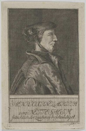 Bildnis des Henric. Cornel. Agrippa von Nettesheim