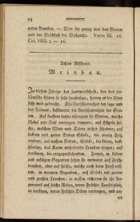 Achter Abschnitt. Weinbau