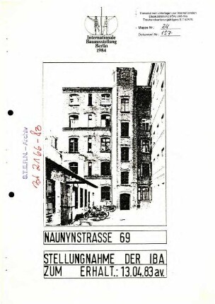 Gutachten: Erhalt des Gebäudes Naunynstr.               69