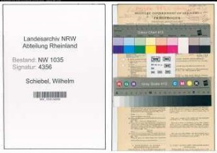 Entnazifizierung Wilhelm Schiebel , geb. 15.01.1898 (Bergmann)