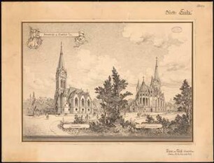 Peterskirche, Frankfurt/Main: Perspektivische Ansicht
