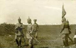 Wilhelm II. mit Offizieren