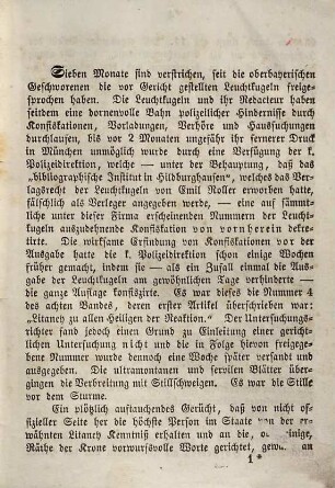 Die Leuchtkugeln, verurtheilt von altbayerischen Geschwornen : öffentl. Verhandlung vor d. Schwurgerichtshofe in München am 11. Okt. 1851 gegen Emil Roller, vertheidigt von Dr. Gg. Herrmann
