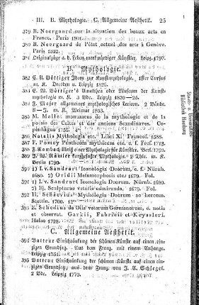 C. Allgemeine Aesthetik.