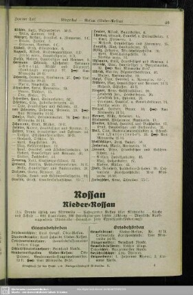 Rossau (Ober-Rossau; Nieder-Rossau)