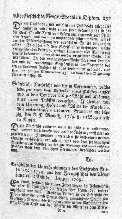 Geschichte der Unterhandlungen des Belgrader Friedens von 1739. Bd.1.2.